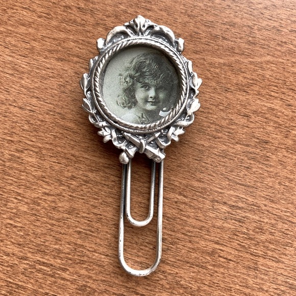 Pewter Double Photo Bar Pin/Brooch & Photo Bookmark - Picture 4 of 6